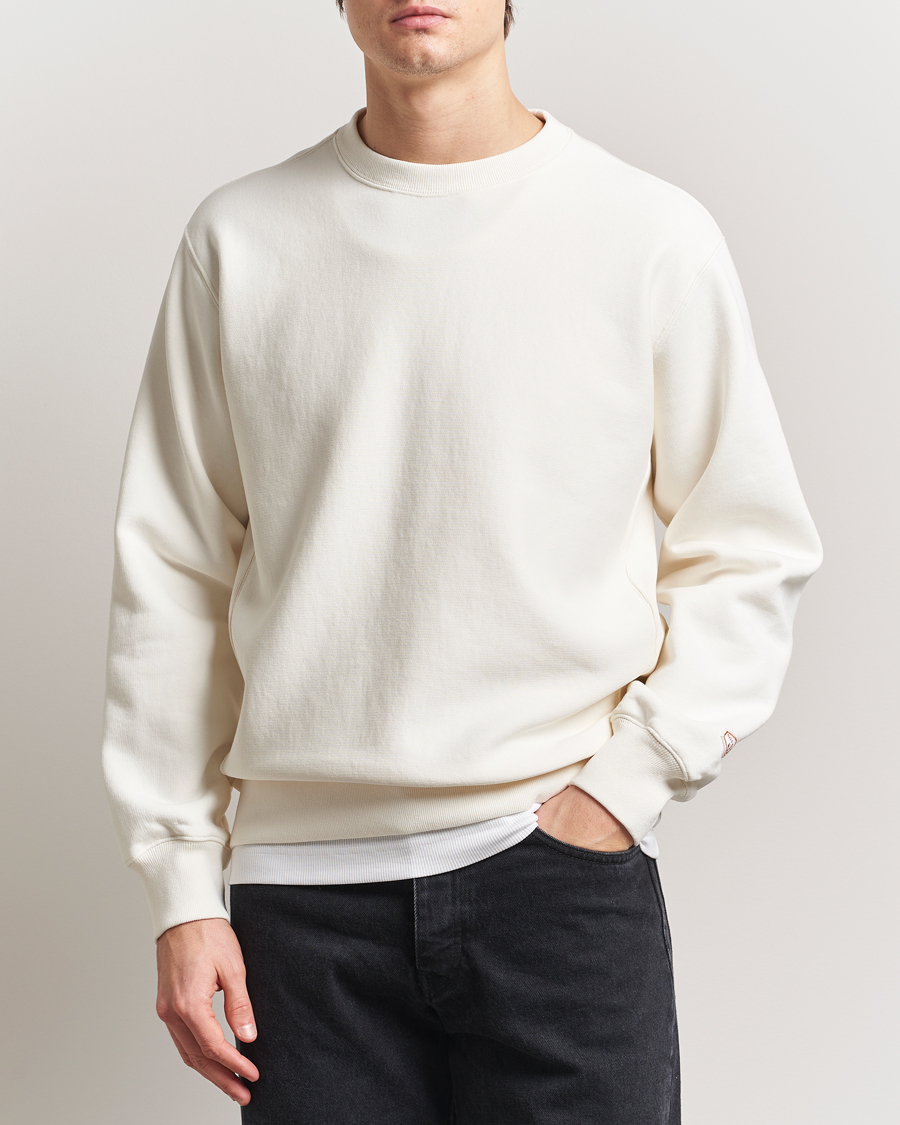 Men | Sweaters & Knitwear | Nudie Jeans | Hasse Crew Neck Sweatshirt Ecru