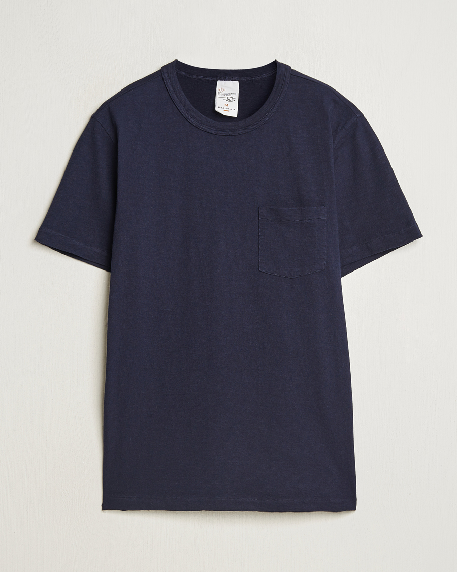 Men | T-Shirts | Nudie Jeans | Roy Heavy Slub T-Shirt Blueberry