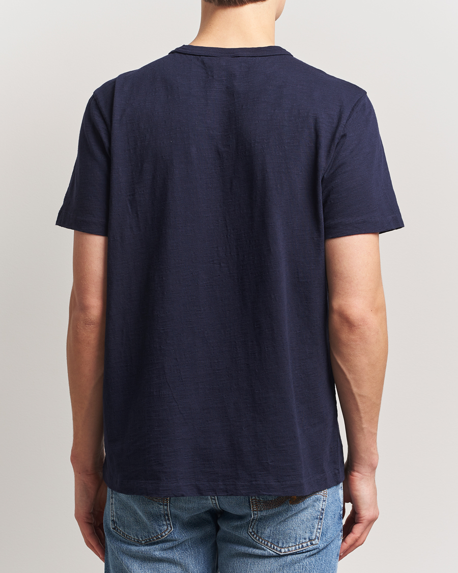 Men | T-Shirts | Nudie Jeans | Roy Heavy Slub T-Shirt Blueberry