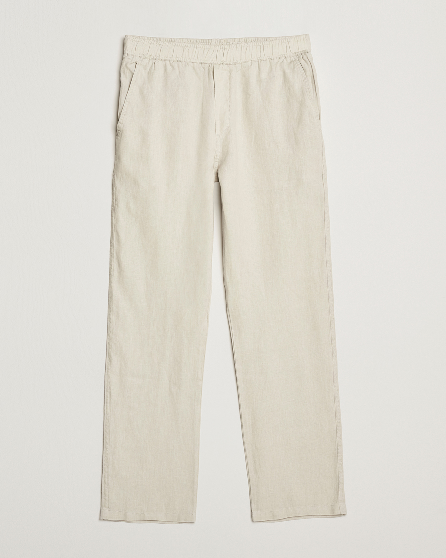 Men | Trousers | Samsøe Samsøe | Jabari Linen Drawstring Trousers Moonstruck