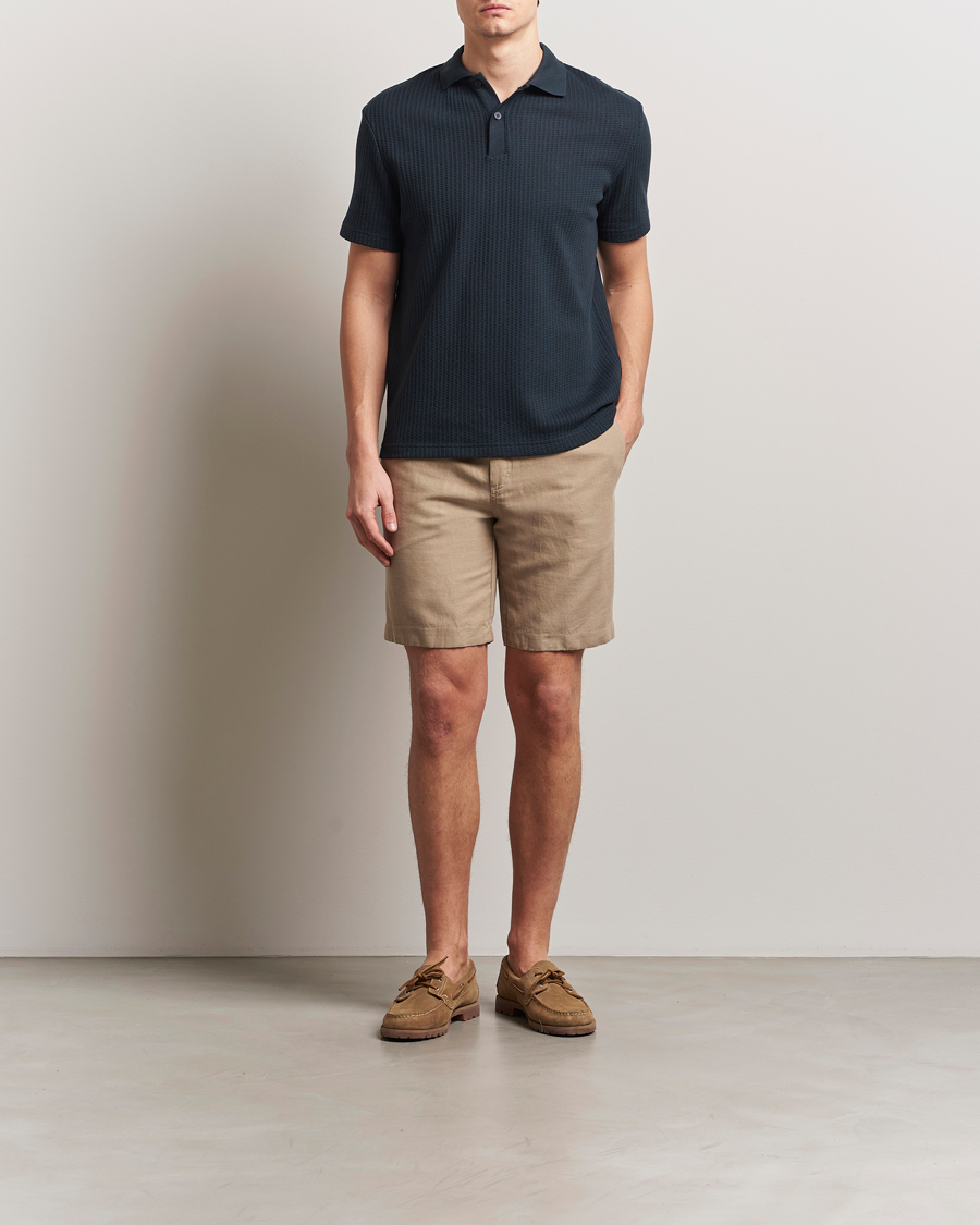 Men | Shorts | Samsøe Samsøe | Smith Cotton/Linen Drawstring Shorts Greige