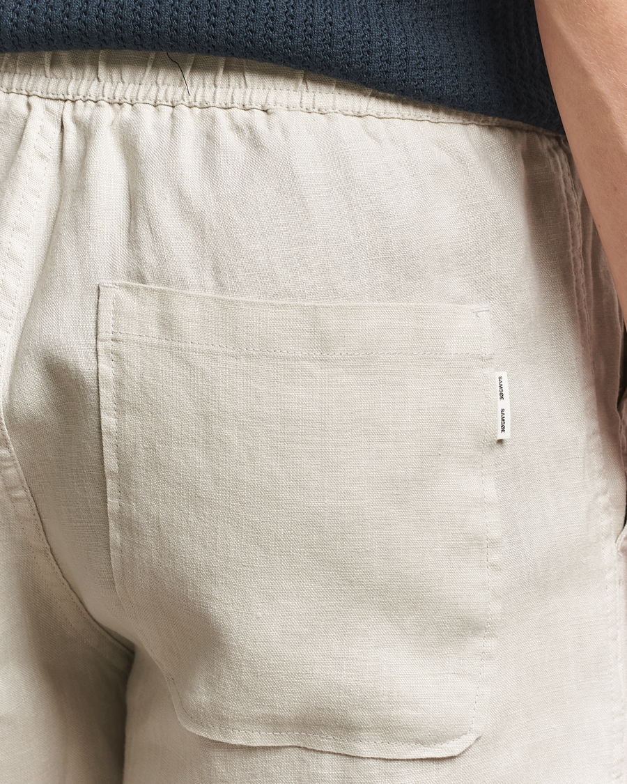 Men | Shorts | Samsøe Samsøe | Jabari Linen Drawstring Shorts Moonstruck