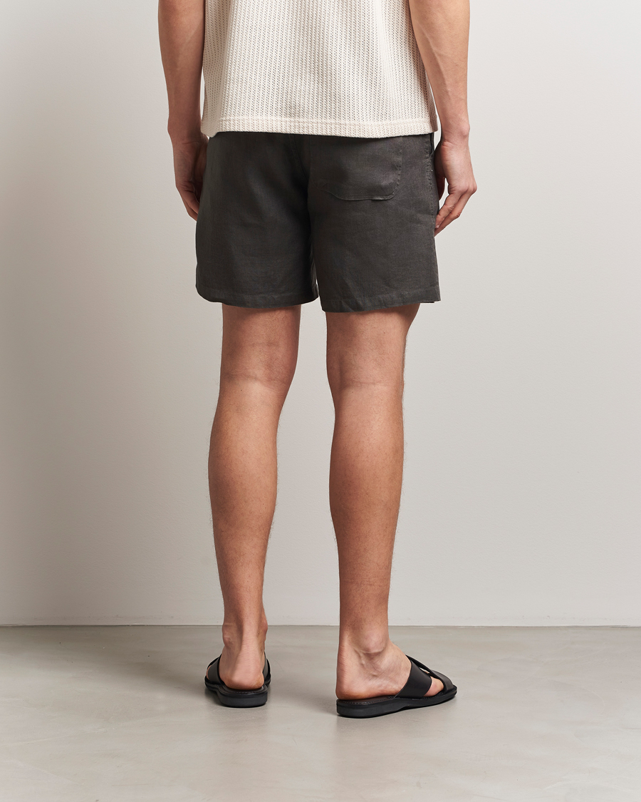Men | Shorts | Samsøe Samsøe | Jabari Linen Drawstring Shorts Beluga Grey