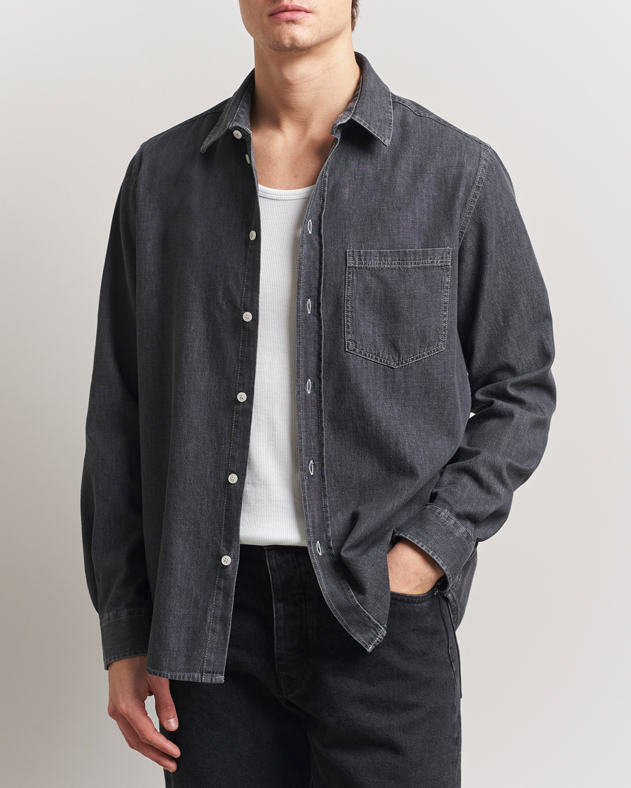 Men | Shirts | Samsøe Samsøe | Ryan Chambray Shirt Grey