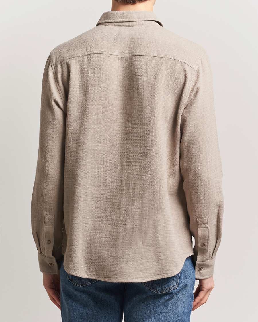 Men | Shirts | Samsøe Samsøe | Ryan Cotton/Linen Shirt Greige