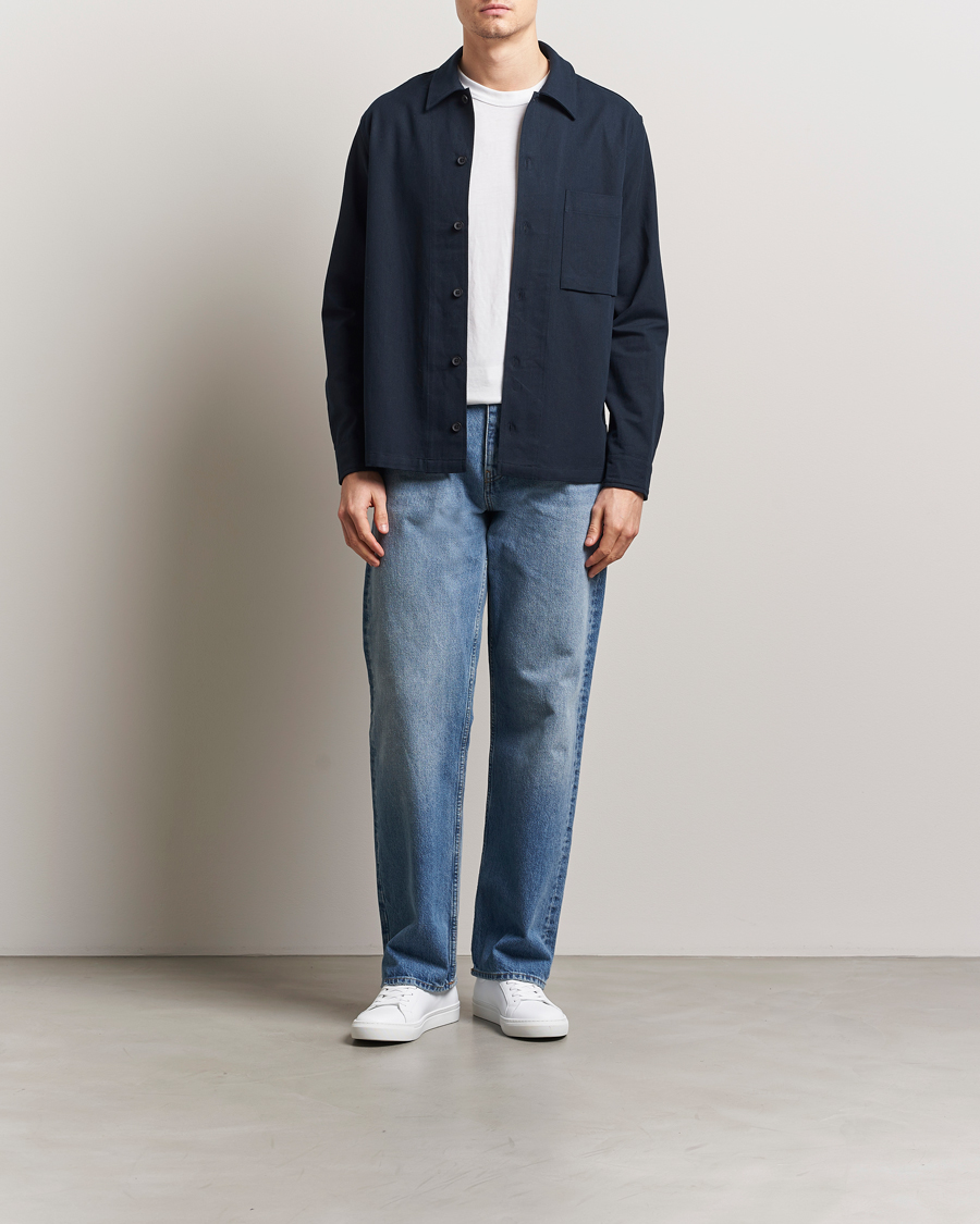 Men | Shirts | Samsøe Samsøe | Damon Go Overshirt Salute Navy