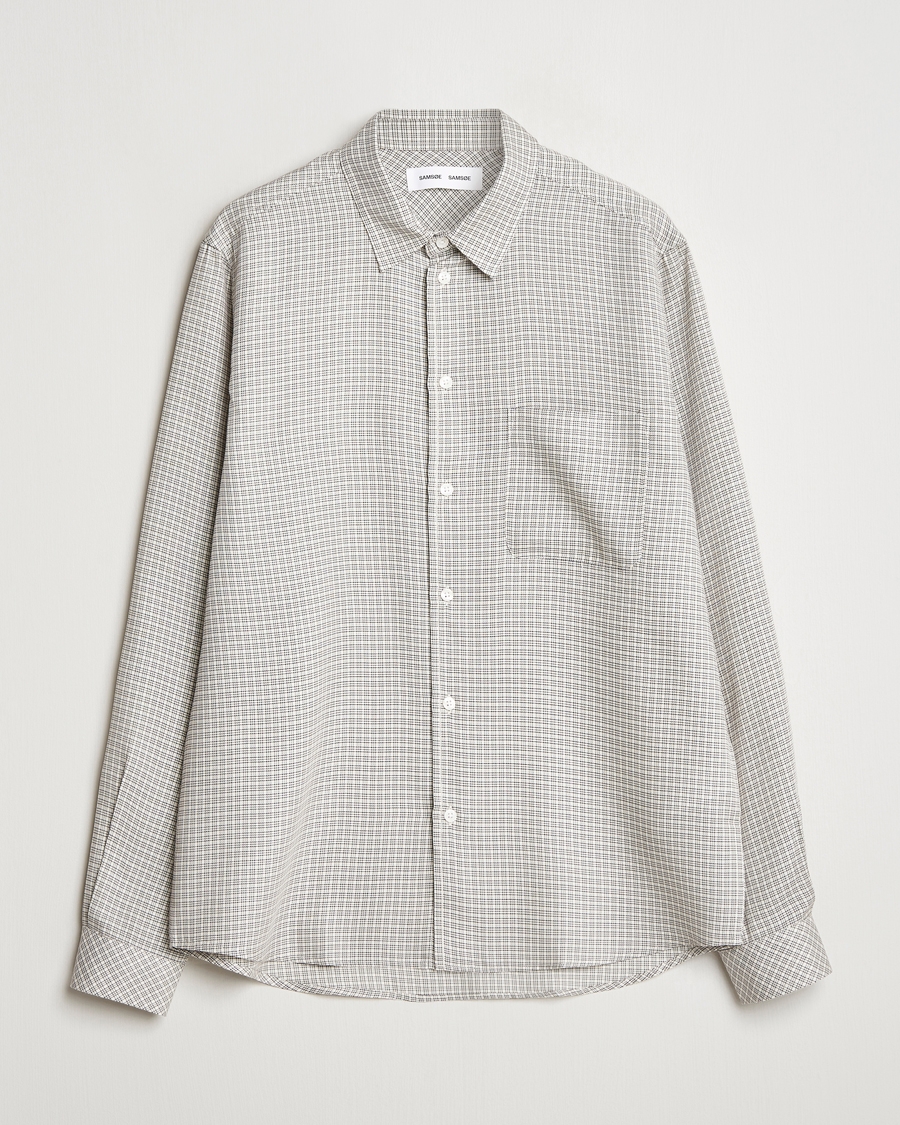Men | Shirts | Samsøe Samsøe | Ryan Checked Shirt Clear Cream