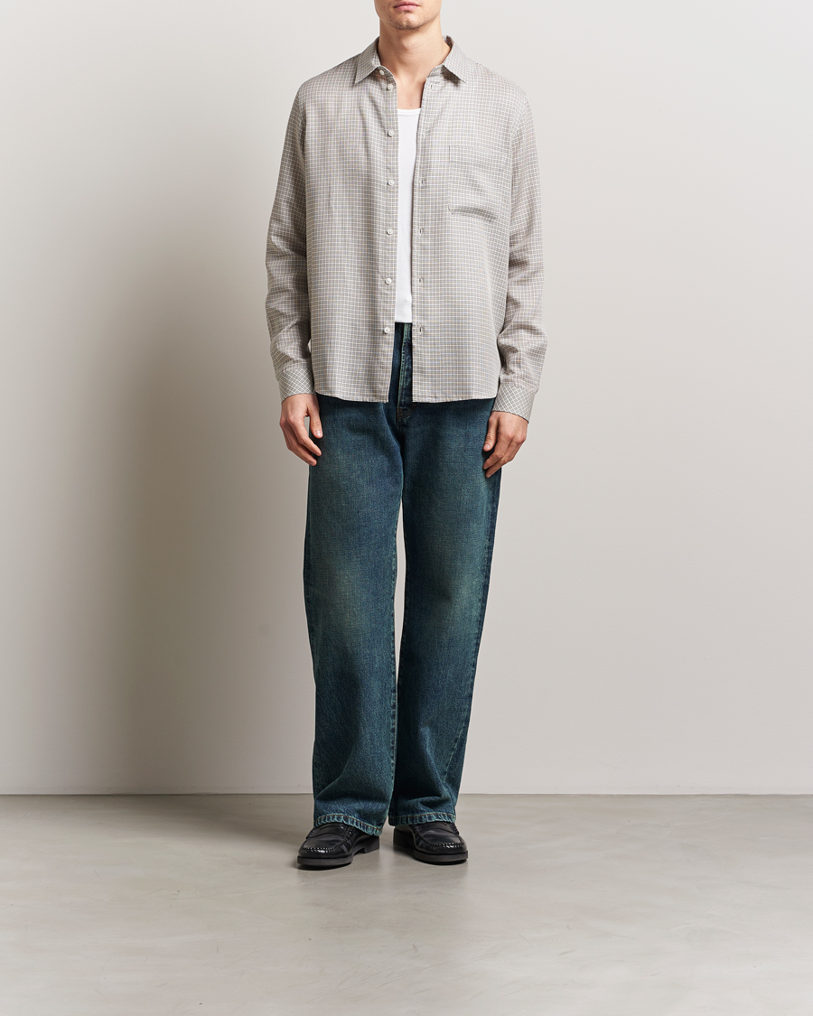 Men | Shirts | Samsøe Samsøe | Ryan Checked Shirt Clear Cream