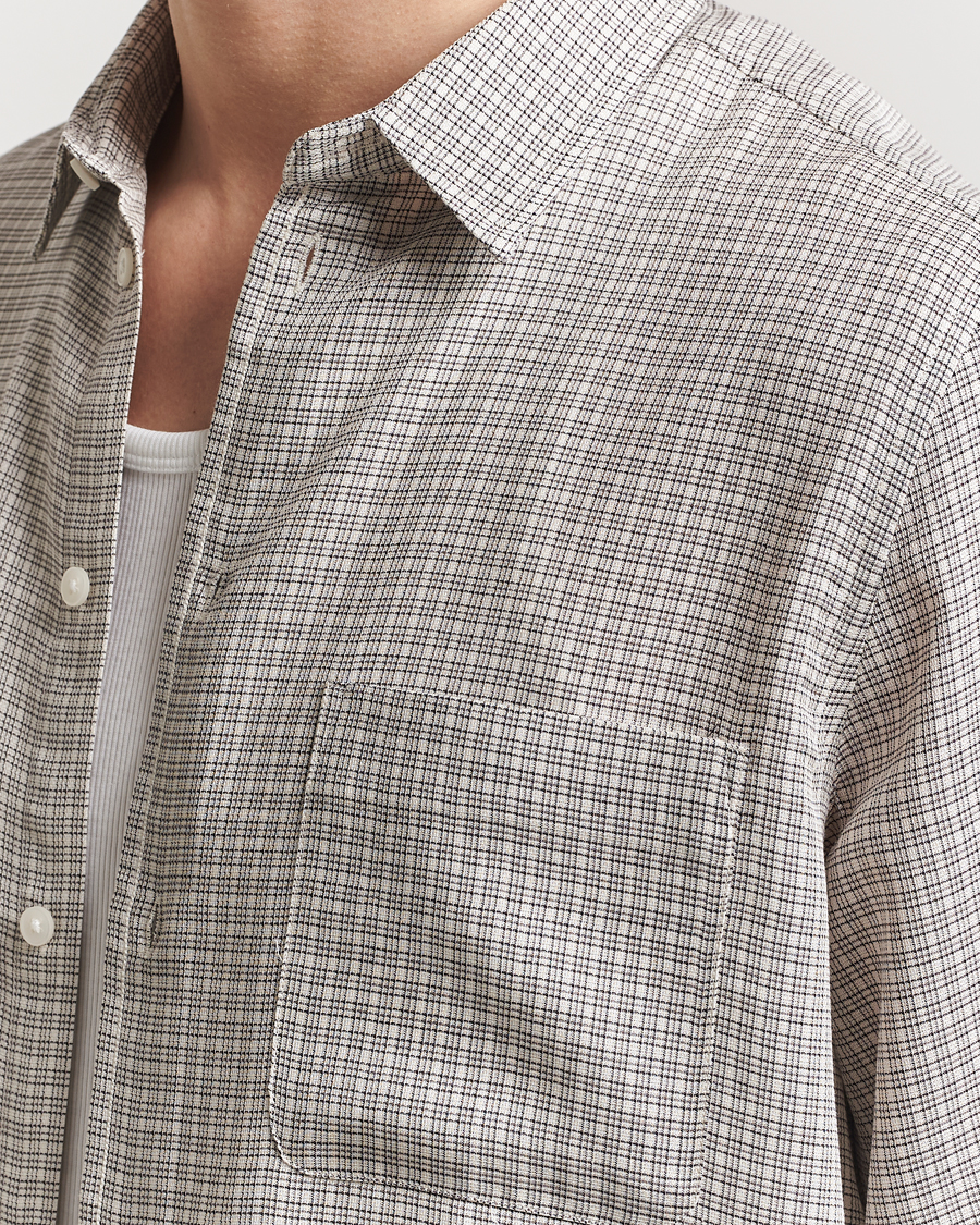 Men | Shirts | Samsøe Samsøe | Ryan Checked Shirt Clear Cream