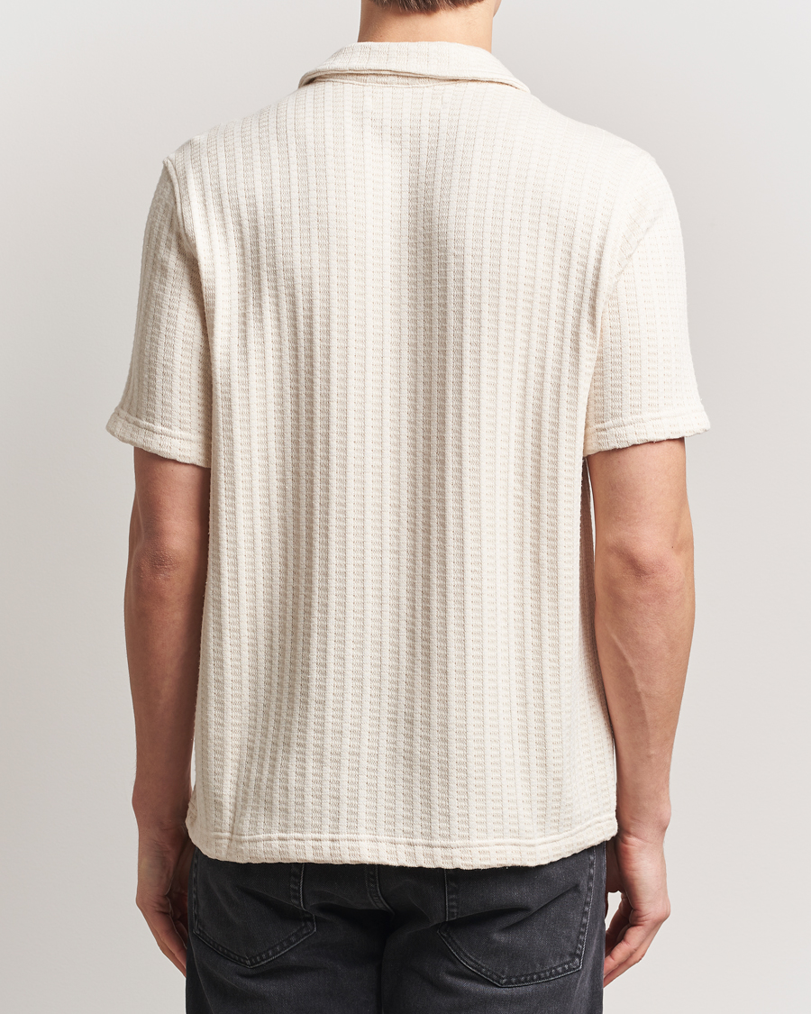 Men | Shirts | Samsøe Samsøe | Kvistbro Structured Short Sleeve Shirt Clear Cream
