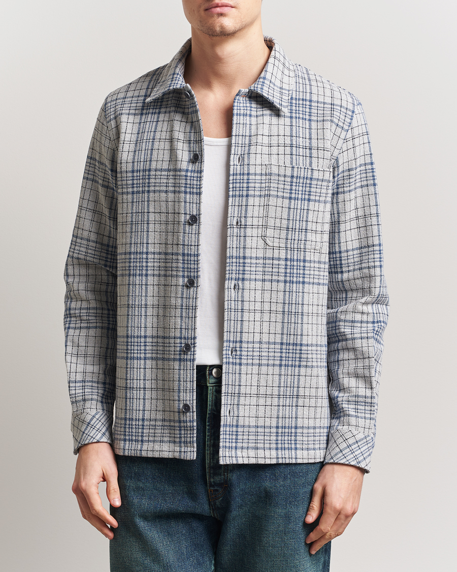 Men | Shirts | Samsøe Samsøe | Taka Checked Overshirt Moonstruck