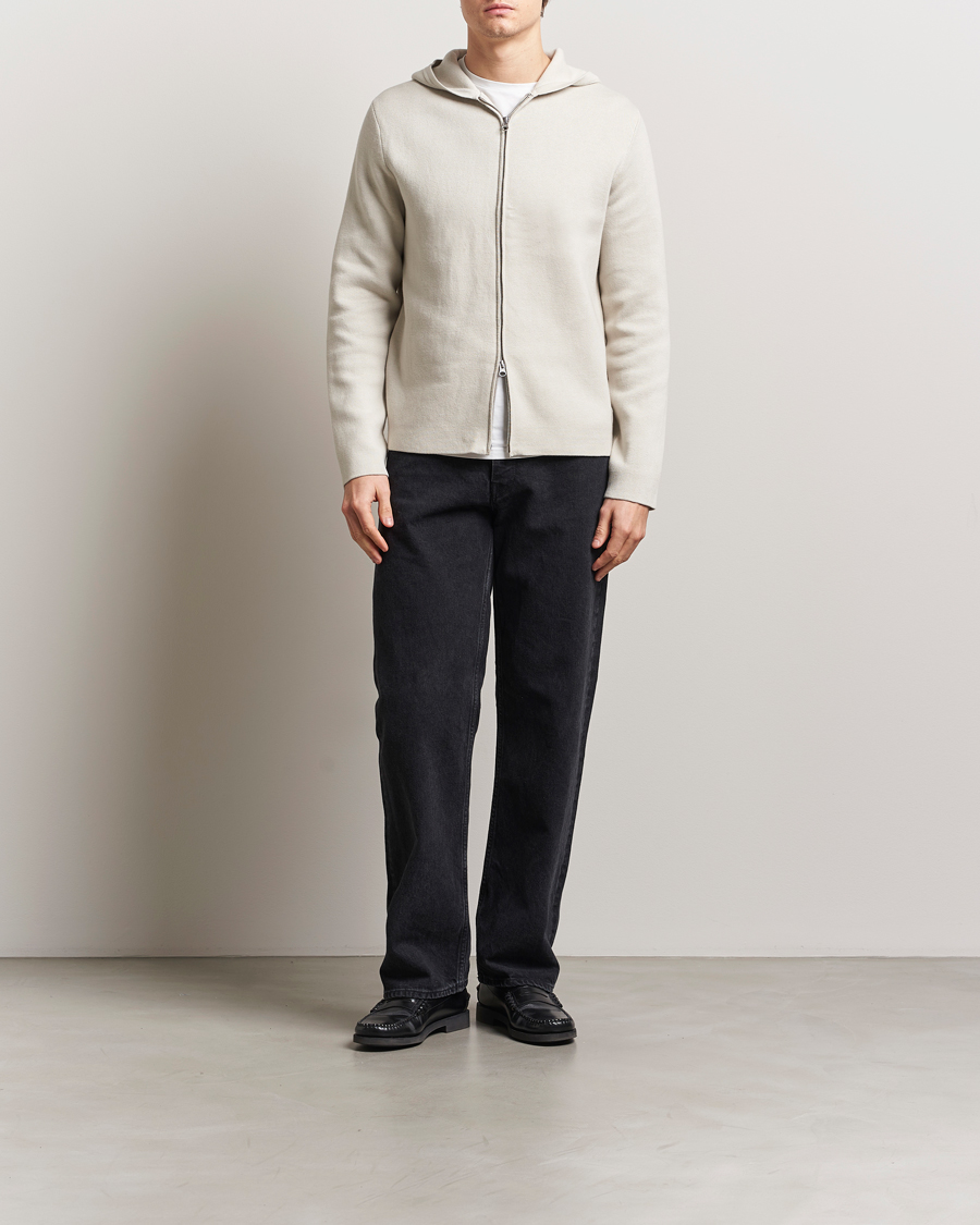 Men | Sweaters & Knitwear | Samsøe Samsøe | Niklas Full Zip Hoodie Moonstruck