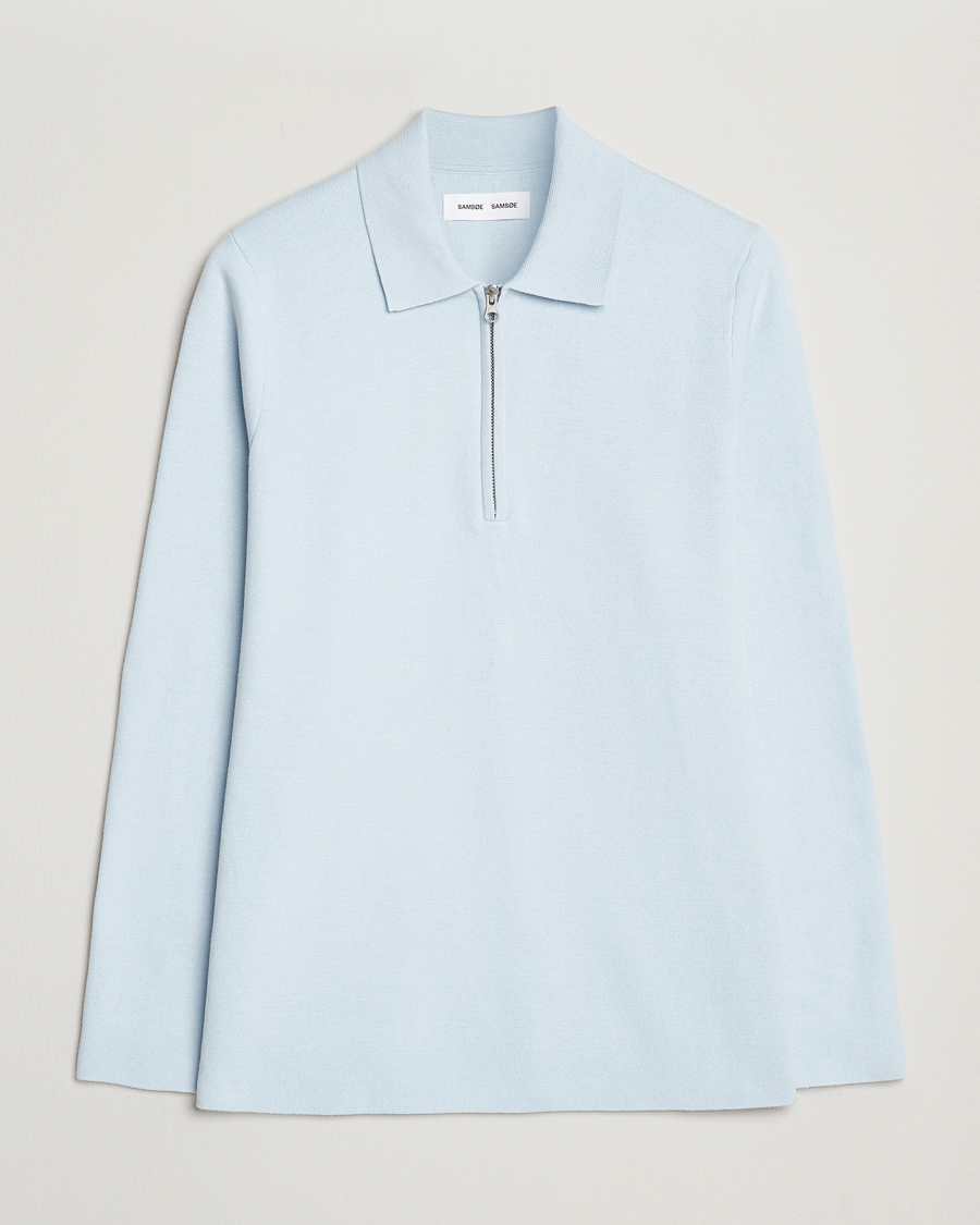 Men | Sweaters & Knitwear | Samsøe Samsøe | Guna Half Zip Skyway