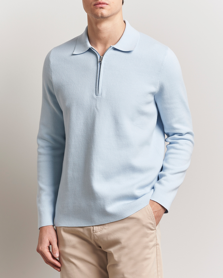 Men | Sweaters & Knitwear | Samsøe Samsøe | Guna Half Zip Skyway