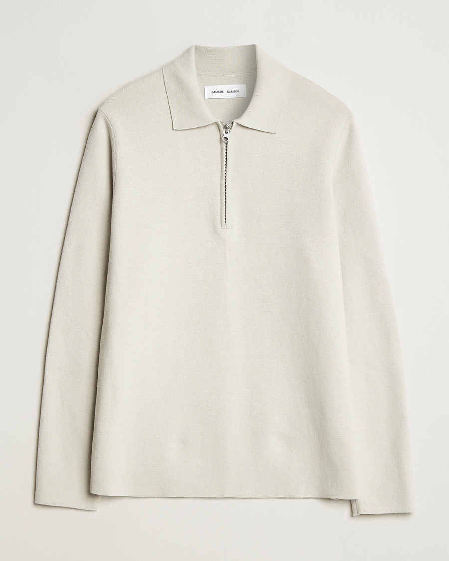 Men | Sweaters & Knitwear | Samsøe Samsøe | Guna Half Zip Moonstruck
