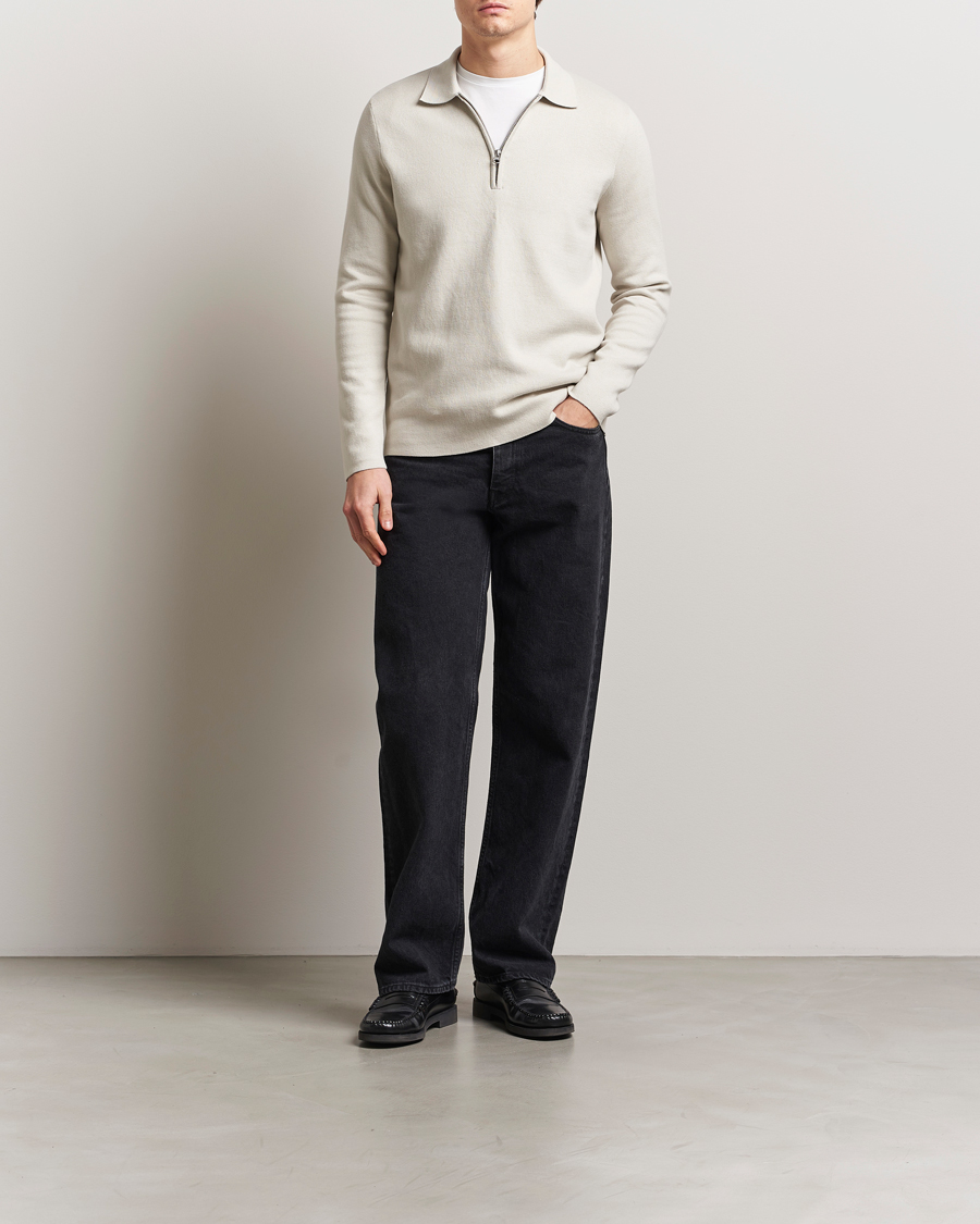Men | Sweaters & Knitwear | Samsøe Samsøe | Guna Half Zip Moonstruck