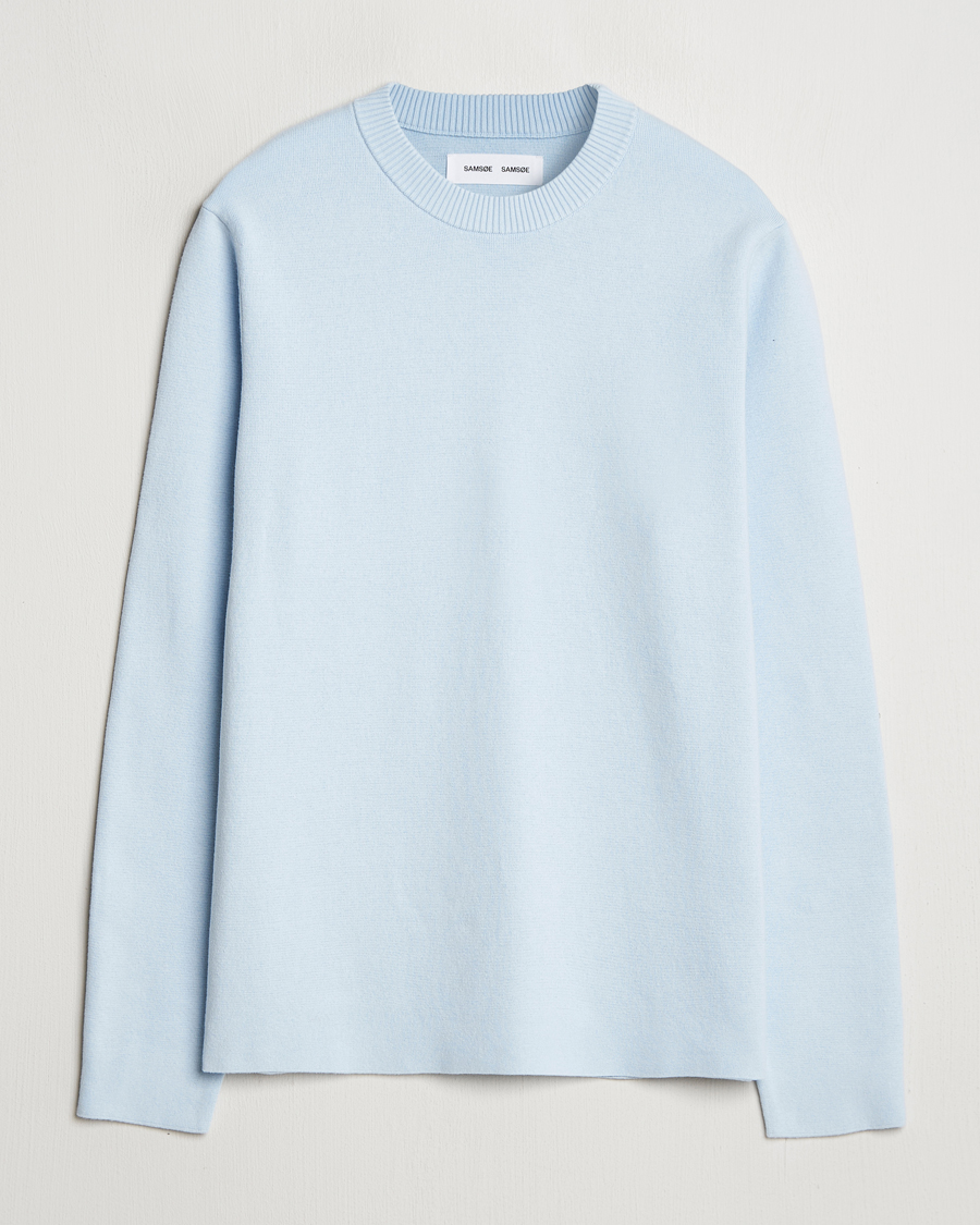 Men | Sweaters & Knitwear | Samsøe Samsøe | Niklas Crew Neck Sweater Skyway