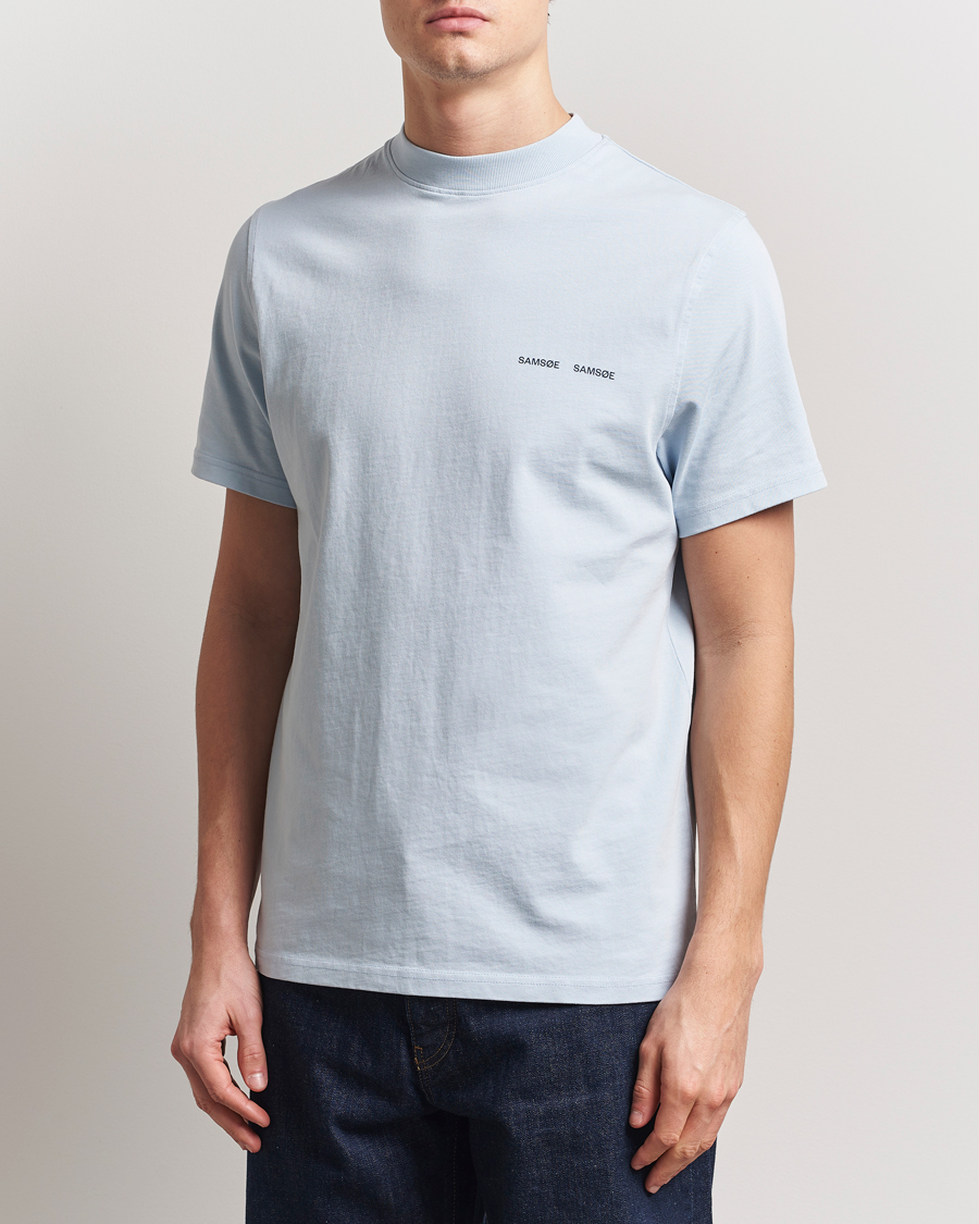 Men | T-Shirts | Samsøe Samsøe | Norsbro Organic Cotton T-Shirt Skyway