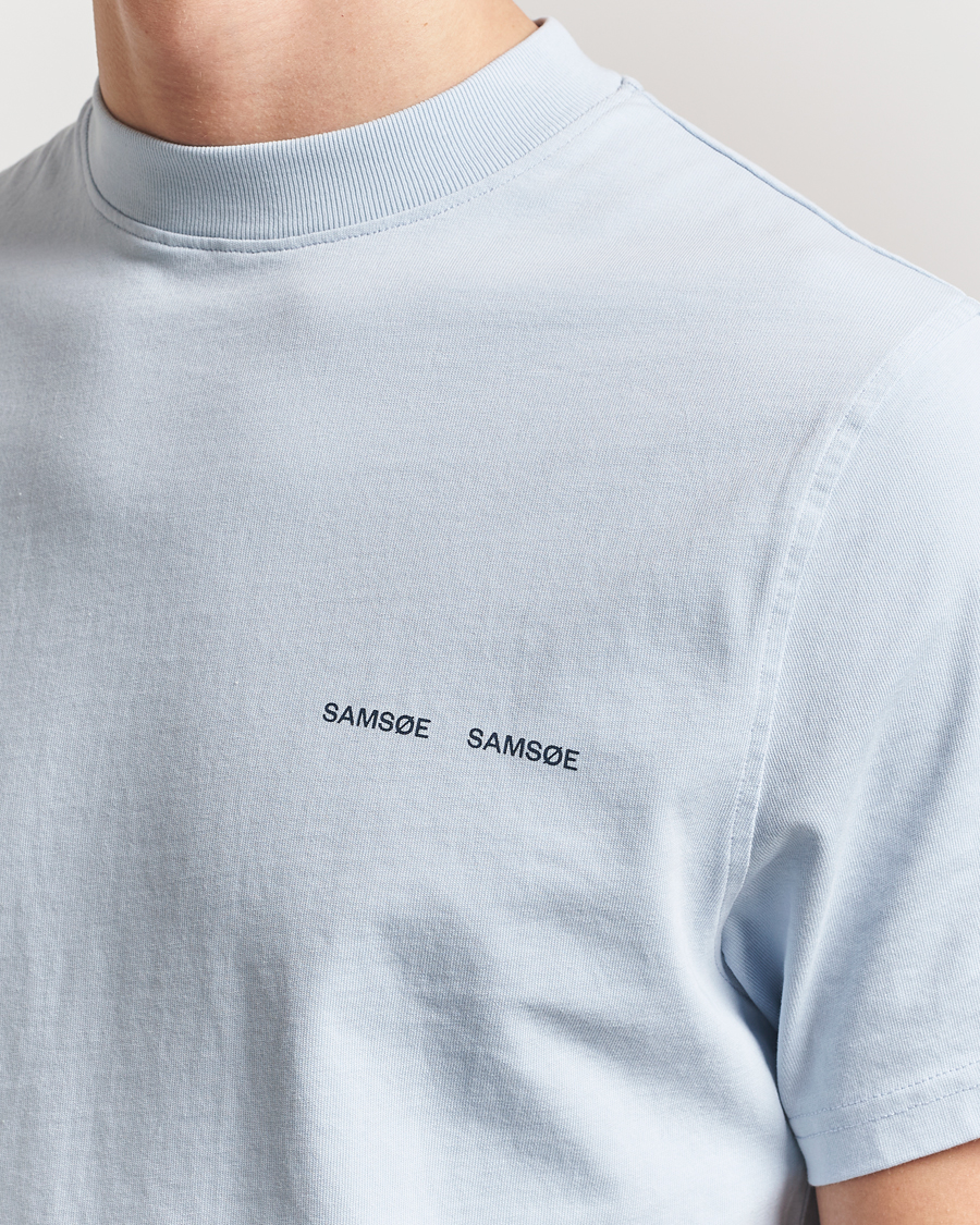 Men | T-Shirts | Samsøe Samsøe | Norsbro Organic Cotton T-Shirt Skyway