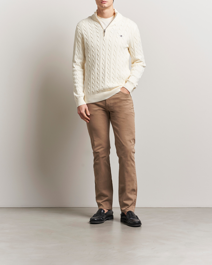 Men | Trousers | GANT | Regular Desert 5-Pocket Pants Brown