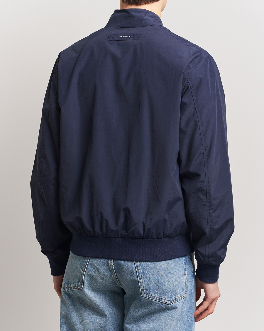 Men | Coats & Jackets | GANT | Reversible Harrington Jacket Classic Blue