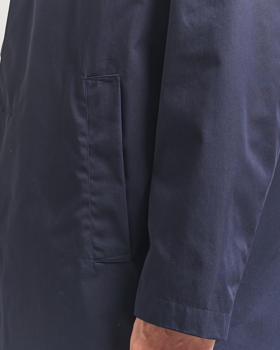Men | Coats & Jackets | GANT | Cotton Car Coat Evening Blue