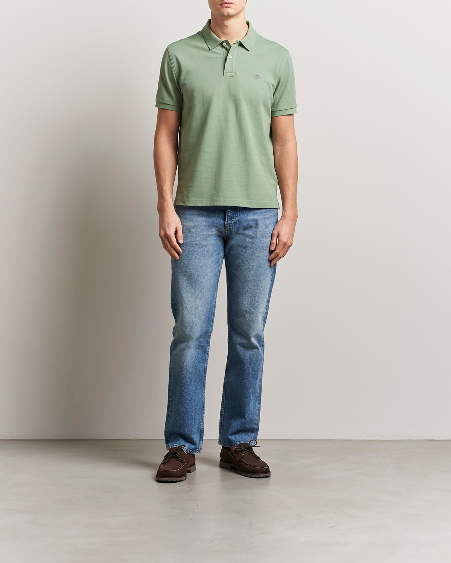 Men | Polo Shirts | GANT | The Original Polo Kalamata Green