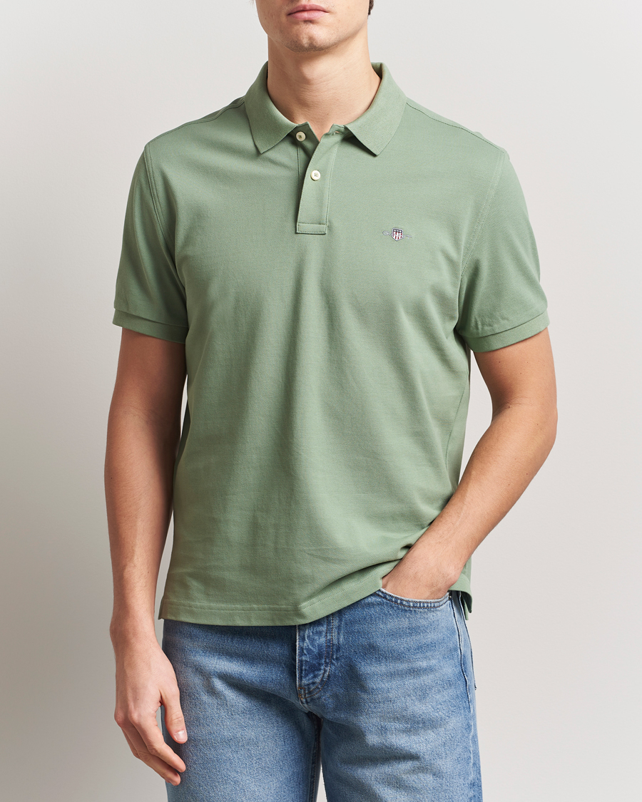 Men | Polo Shirts | GANT | The Original Polo Kalamata Green