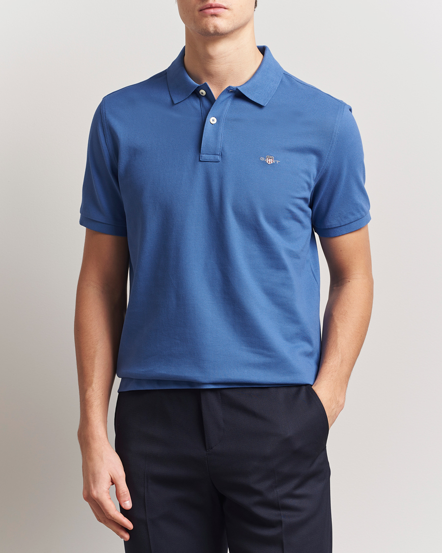 Men | Polo Shirts | GANT | The Original Polo Rich Blue