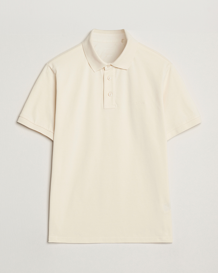 Men | Polo Shirts | GANT | Sunfaded Polo Ivory White