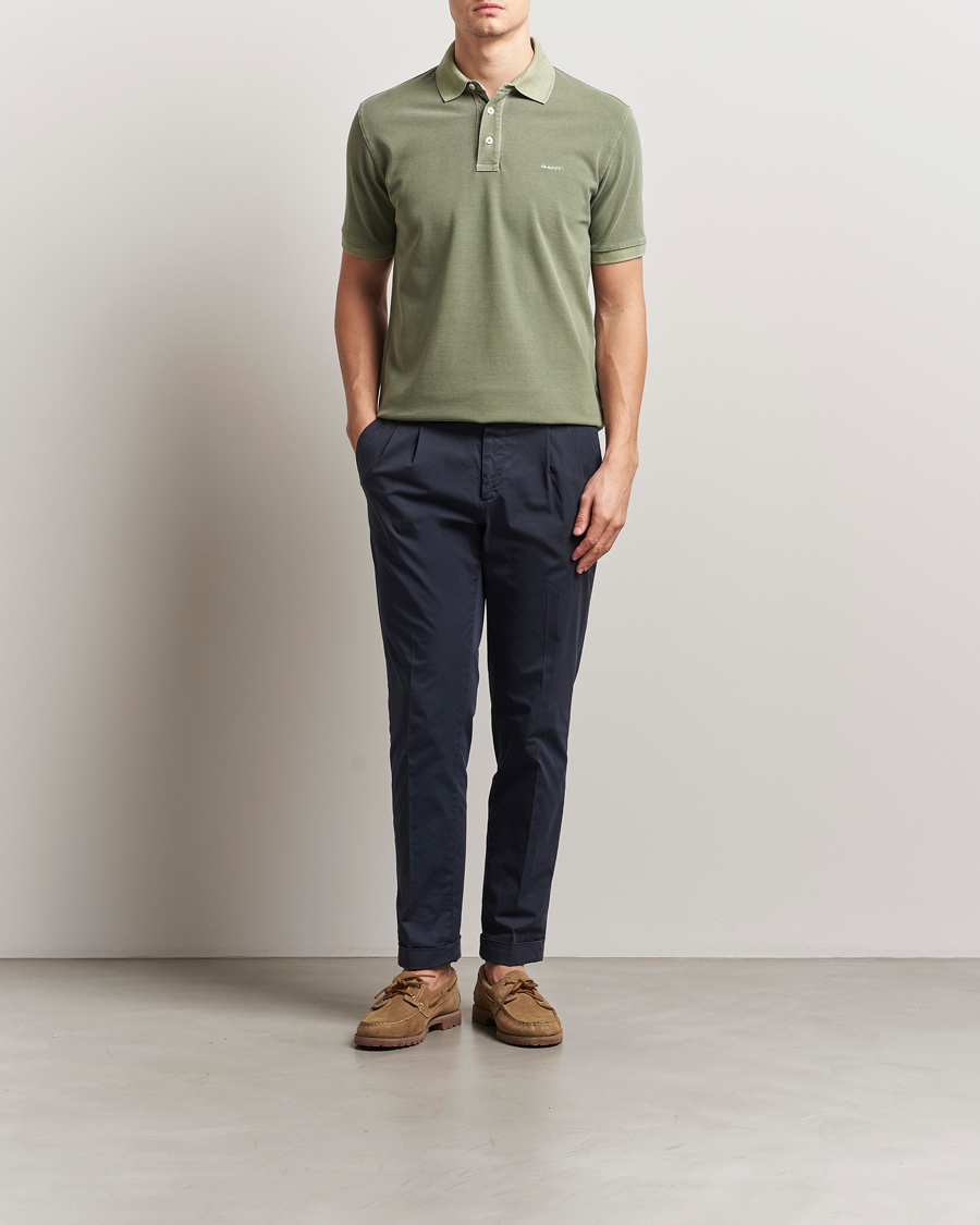 Men | Polo Shirts | GANT | Sunfaded Polo Kalamata Green