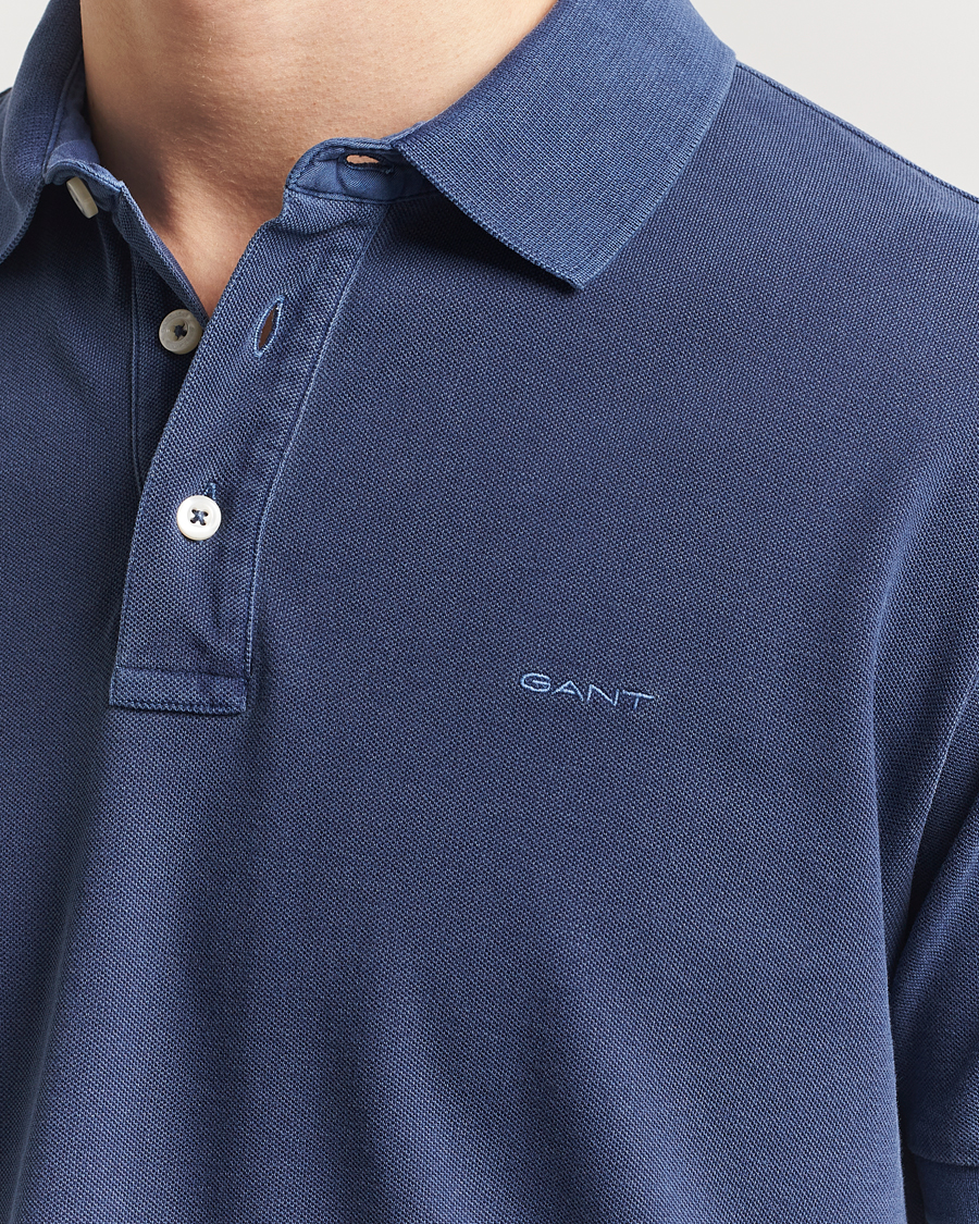 Men | Polo Shirts | Gant | Sunfaded Polo Persian Blue