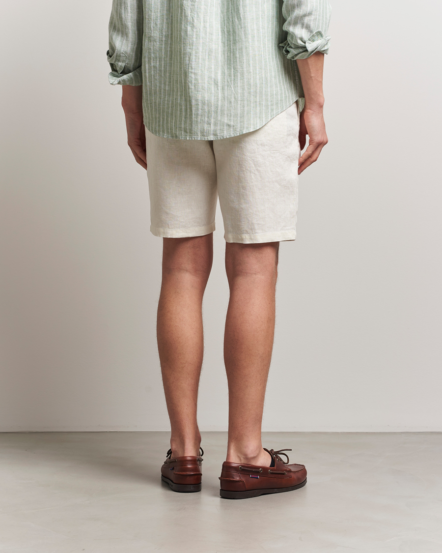 Men | Shorts | GANT | Relaxed Linen Drawstring Shorts Cream