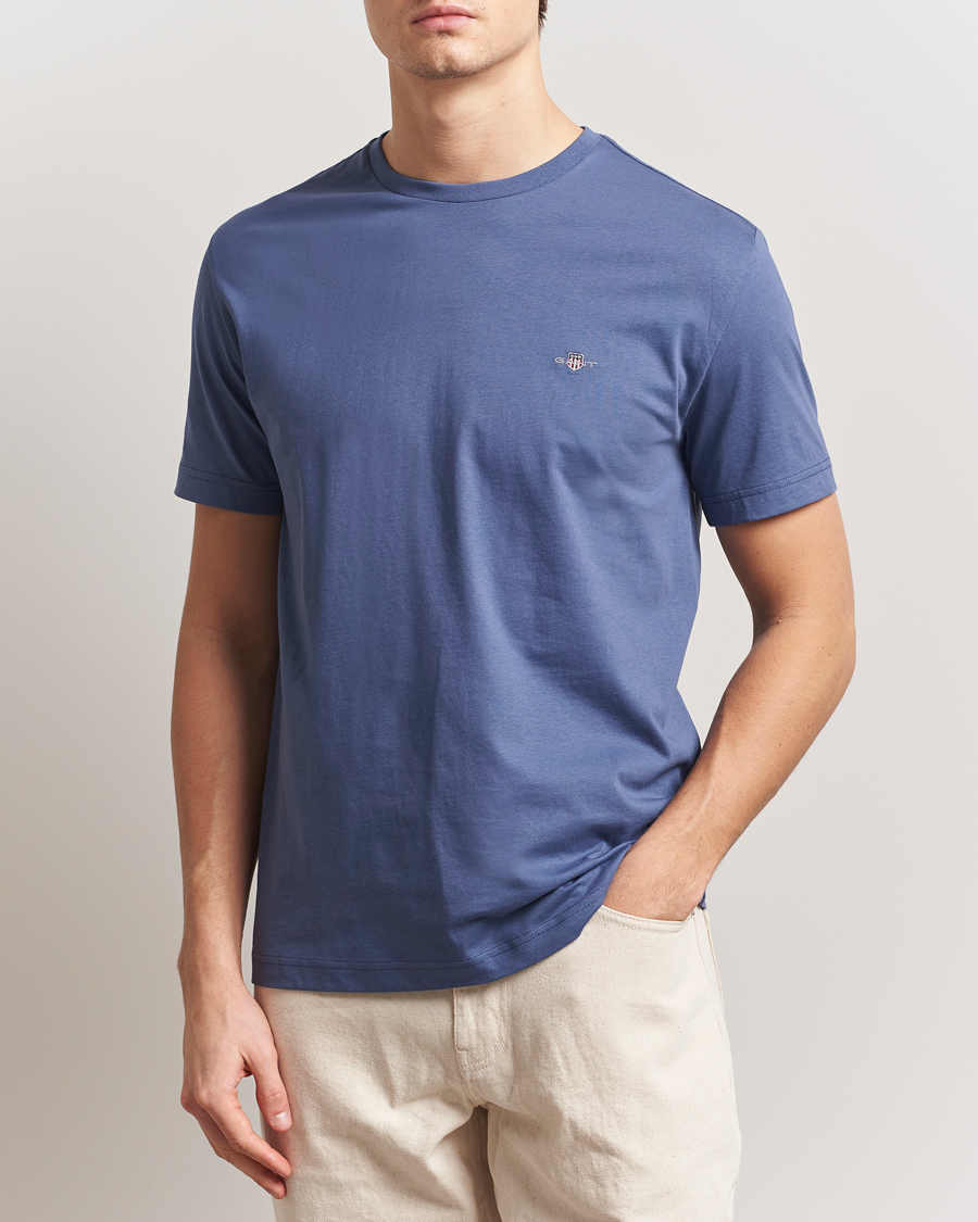 Men | T-Shirts | GANT | The Original T-Shirt Dusty Navy
