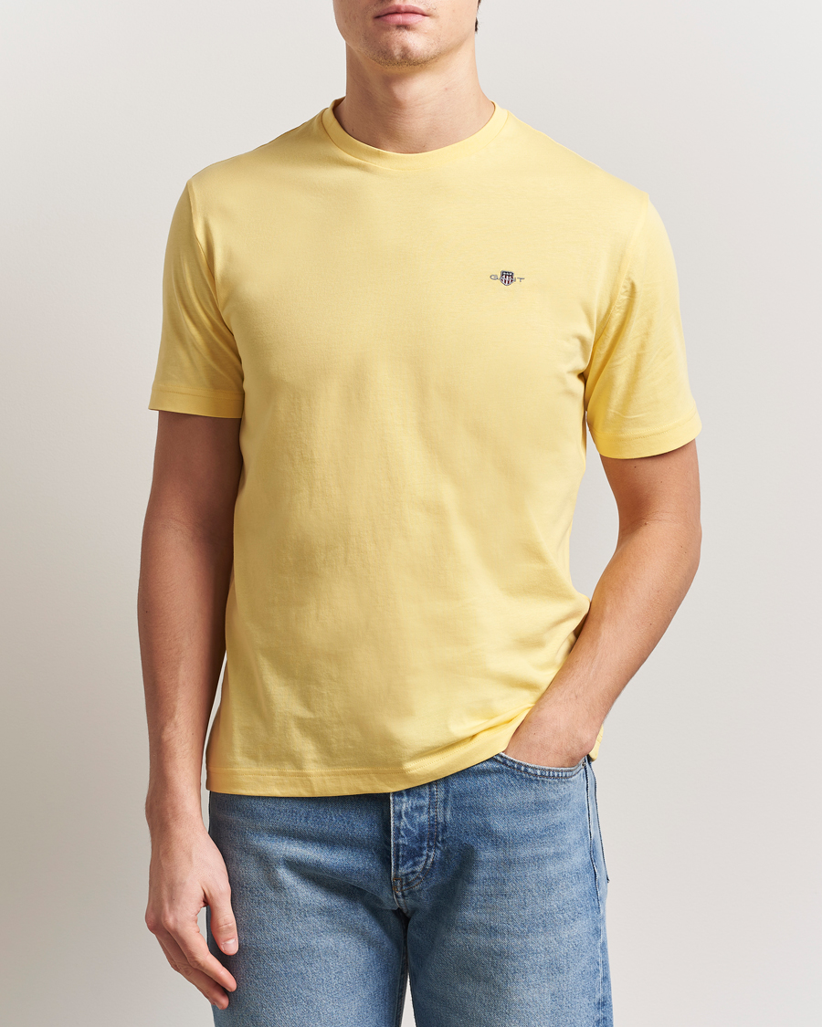 Men | T-Shirts | GANT | The Original T-Shirt Banana Yellow