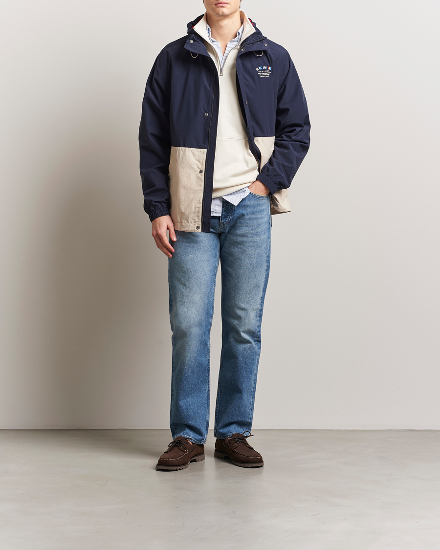 Men | Coats & Jackets | GANT | Blocked Windshielder Jacket Classic Blue