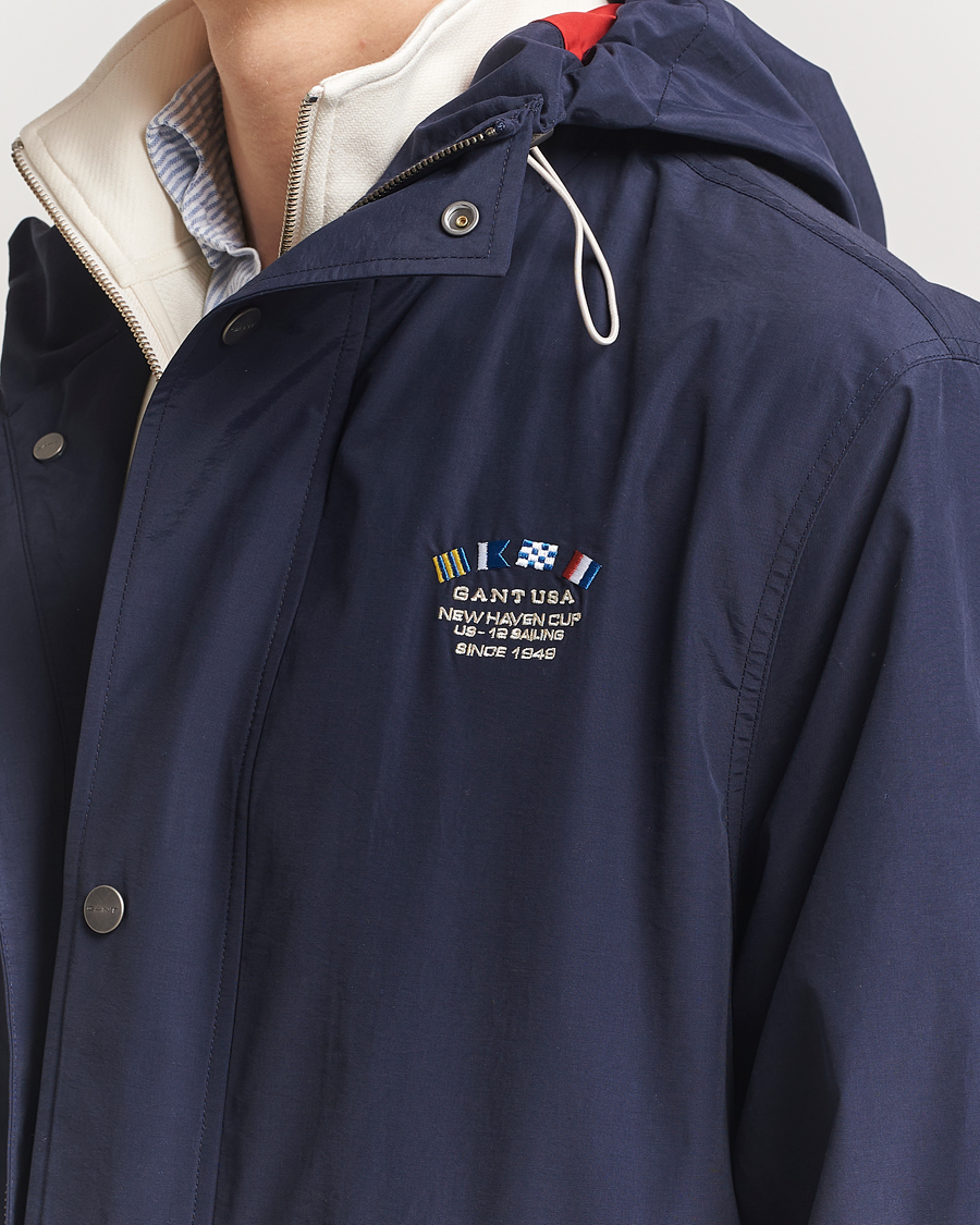 Men | Coats & Jackets | GANT | Blocked Windshielder Jacket Classic Blue