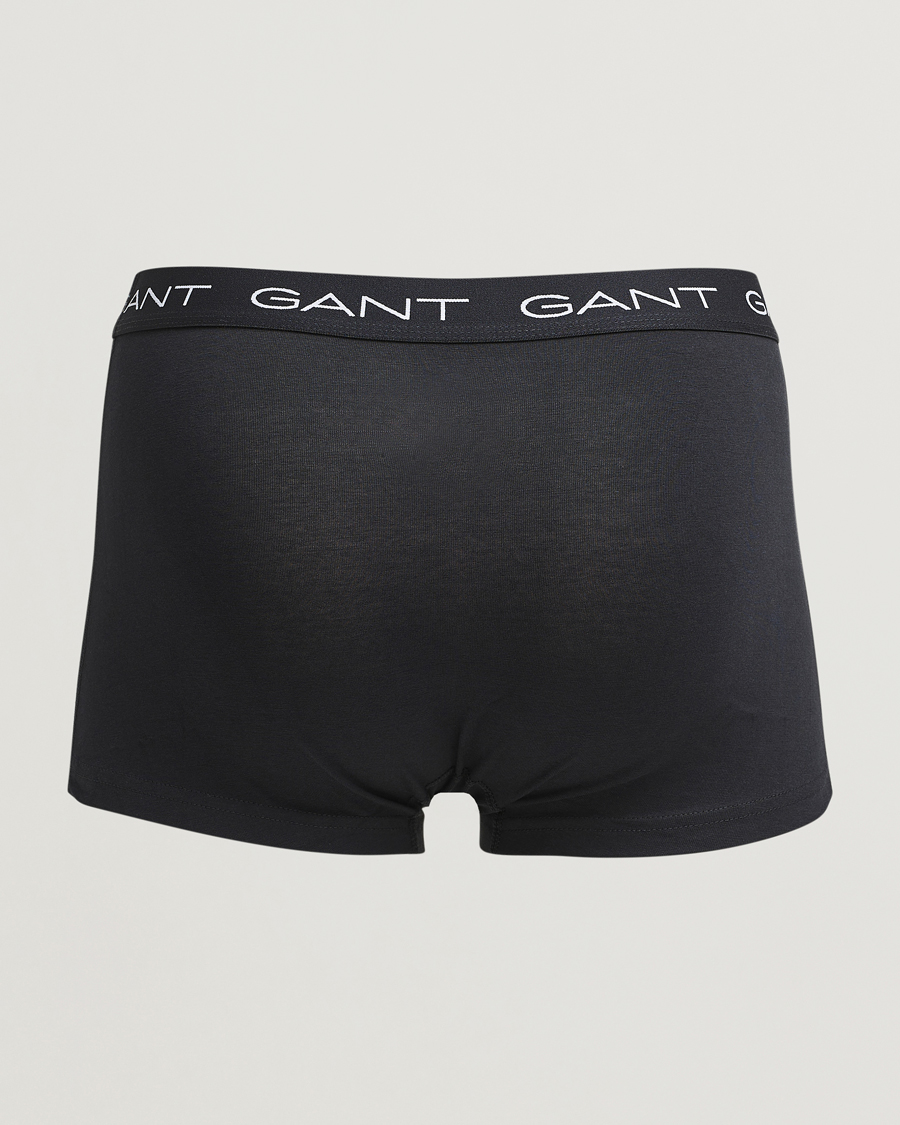 Men | Underwear & Socks | GANT | 3-Pack Trunks Black