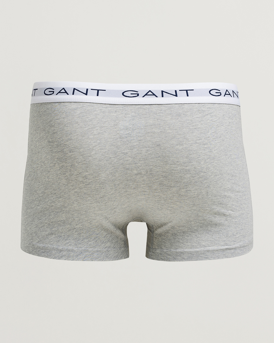 Men | Underwear & Socks | GANT | 3-Pack Trunks Light Grey Melange/Black/White