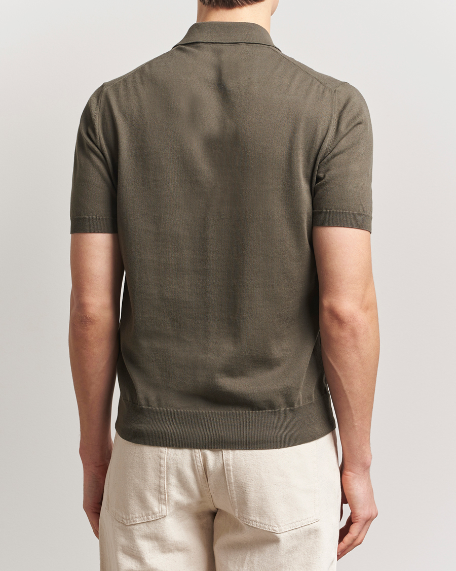 Men | Polo Shirts | Altea | Short Sleeve Cotton Polo Military