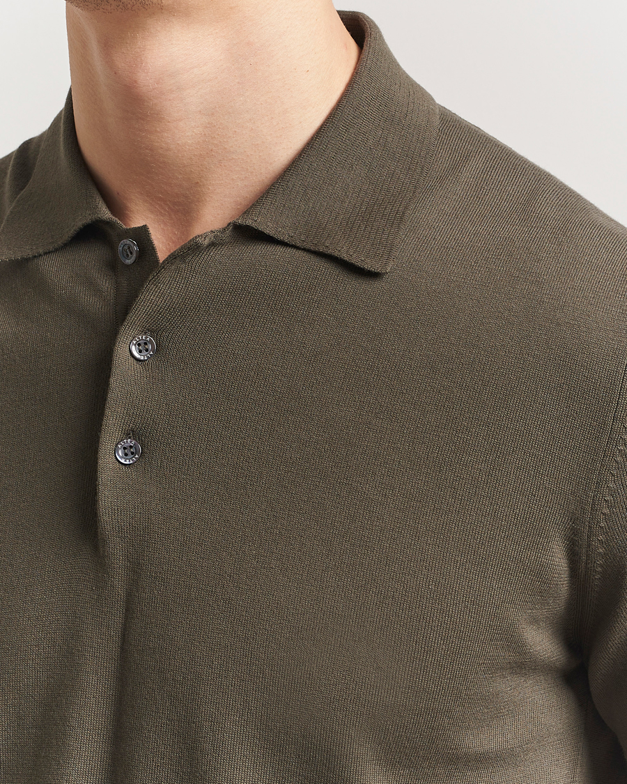 Men | Polo Shirts | Altea | Short Sleeve Cotton Polo Military