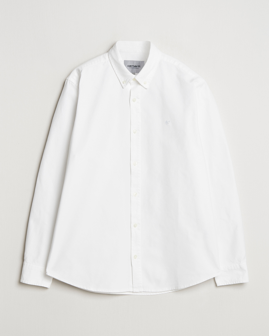 Men | Shirts | Carhartt WIP | Bolton Cotton Oxford Shirt White