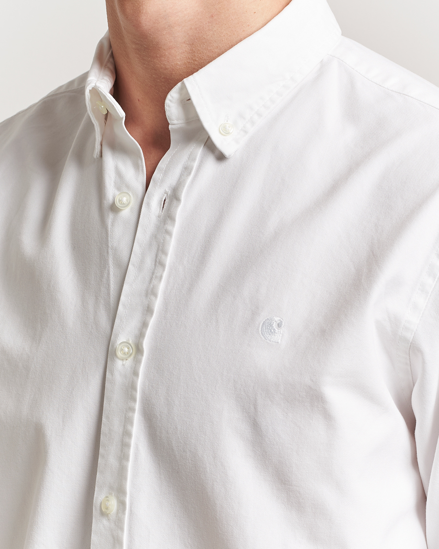 Men | Shirts | Carhartt WIP | Bolton Cotton Oxford Shirt White