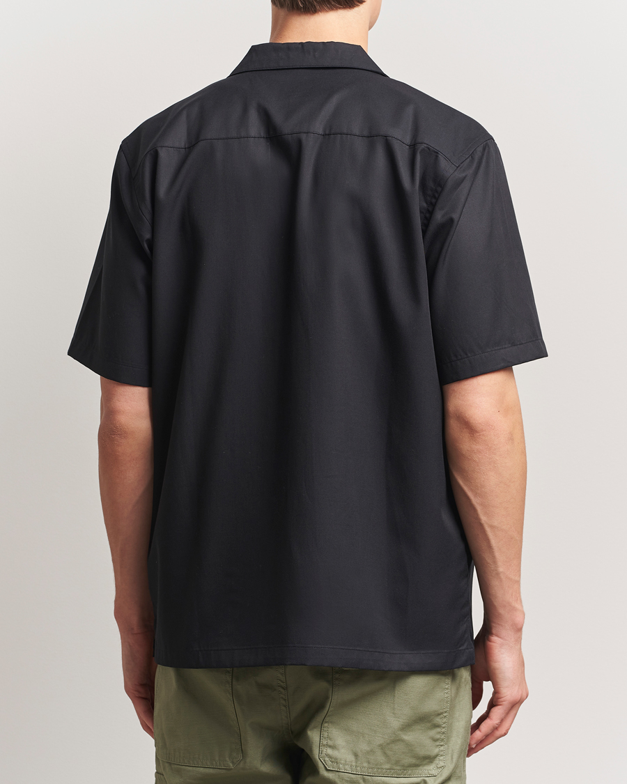 Men | Shirts | Carhartt WIP | Short Sleeve Cotton/Tencel Delrey Shirt Black/White
