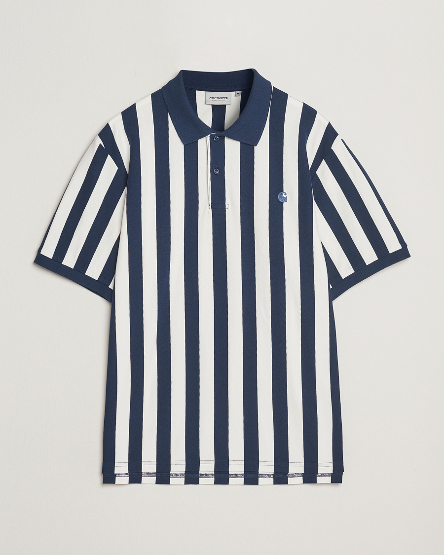 Men | Polo Shirts | Carhartt WIP | Boynton Piqué Polo Blue