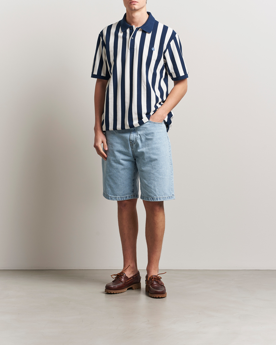 Men | Polo Shirts | Carhartt WIP | Boynton Piqué Polo Blue