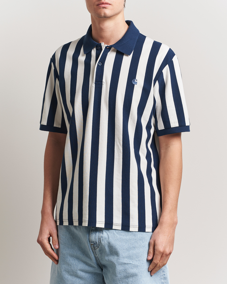 Men | Polo Shirts | Carhartt WIP | Boynton Piqué Polo Blue