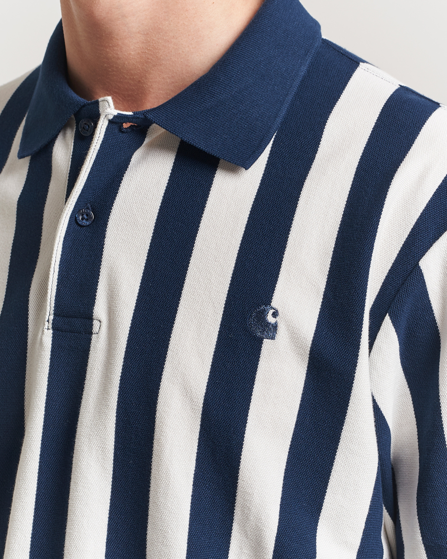 Men | Polo Shirts | Carhartt WIP | Boynton Piqué Polo Blue