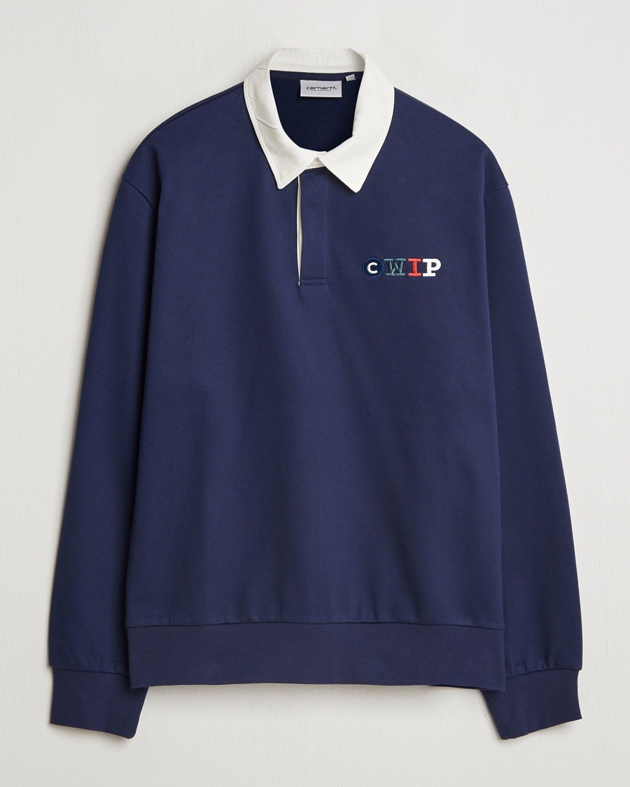 Men | Sweaters & Knitwear | Carhartt WIP | Flags Rugby Sweatshirt Space
