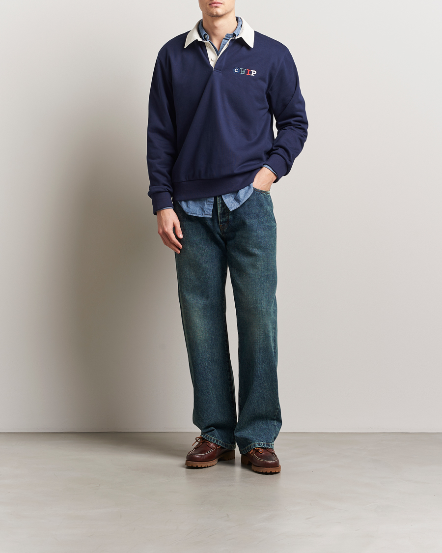 Men | Sweaters & Knitwear | Carhartt WIP | Flags Rugby Sweatshirt Space